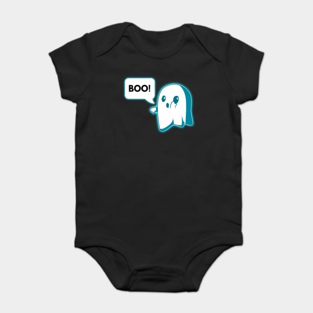 Ghost of disapproval Funny Halloween Trick or Treat Baby Bodysuit by creative